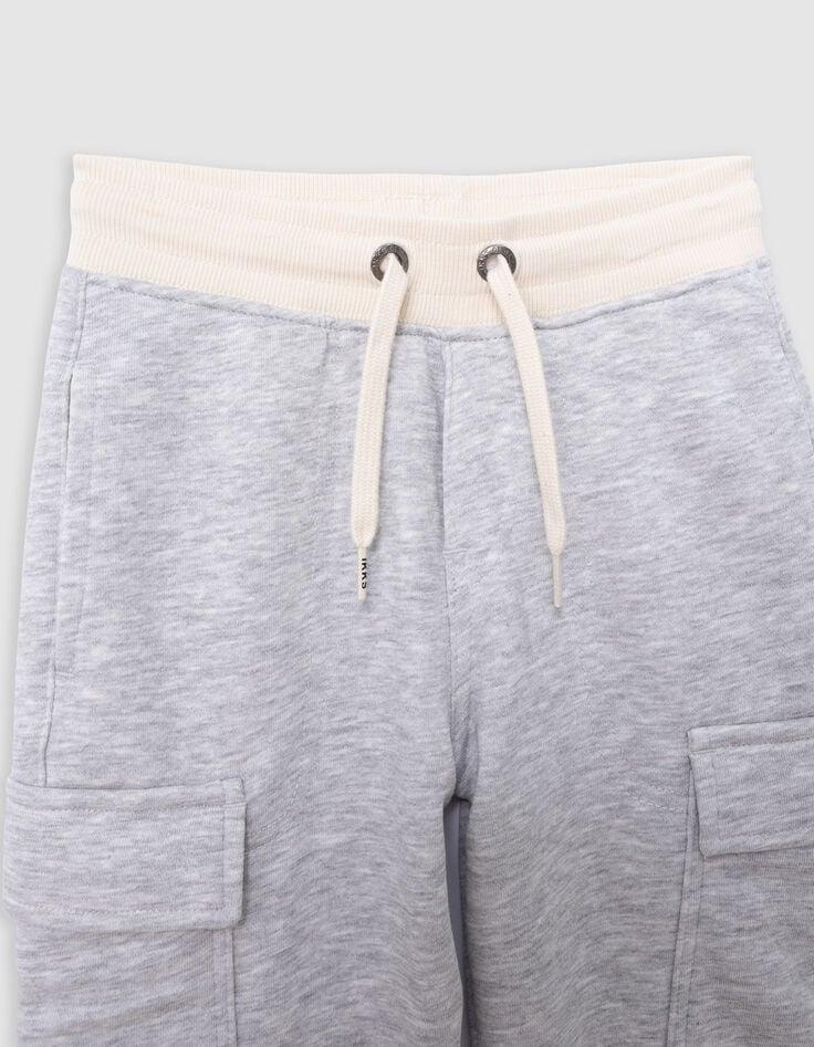 Ikks Jogging BATTLE Gris Ceinture Contrastée Garçon