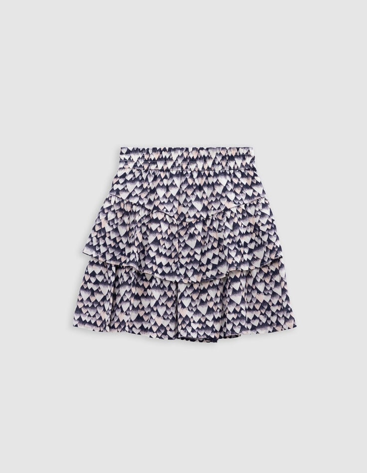 Ikks Jupe Marine LENZING™ ECOVERO™ Cœurs Fille