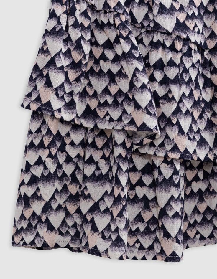 Ikks Jupe Marine LENZING™ ECOVERO™ Cœurs Fille