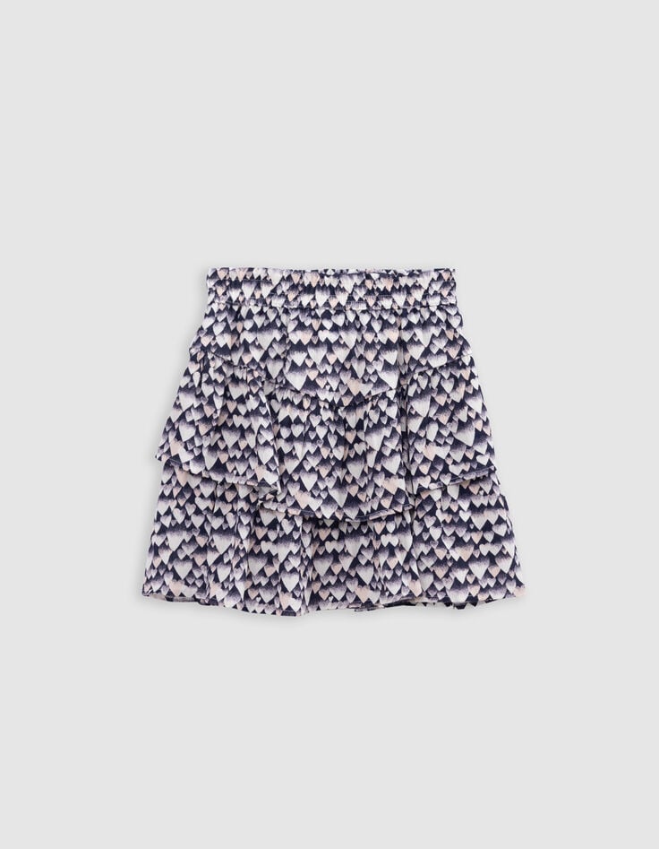 ikks Jupe marine LENZING™ ECOVERO™ cœurs fille