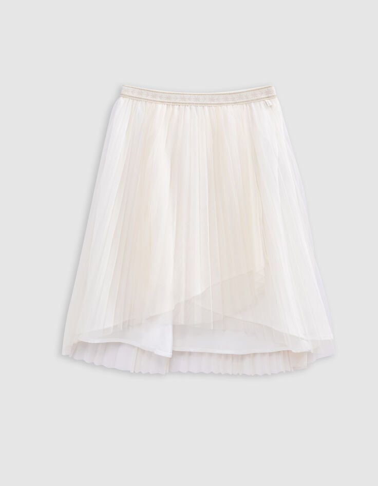 Ikks Jupe-tutu Midi écrue Plissée Asymétrique Fille