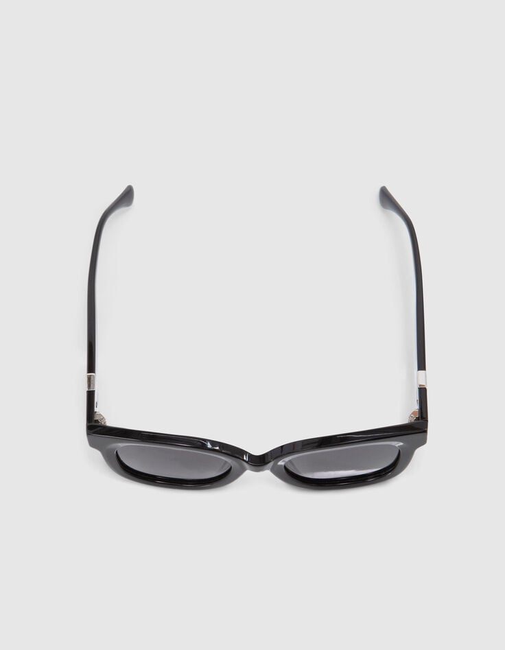 Ikks Lunettes Solaires Noires Style Oversize Papillon Femme