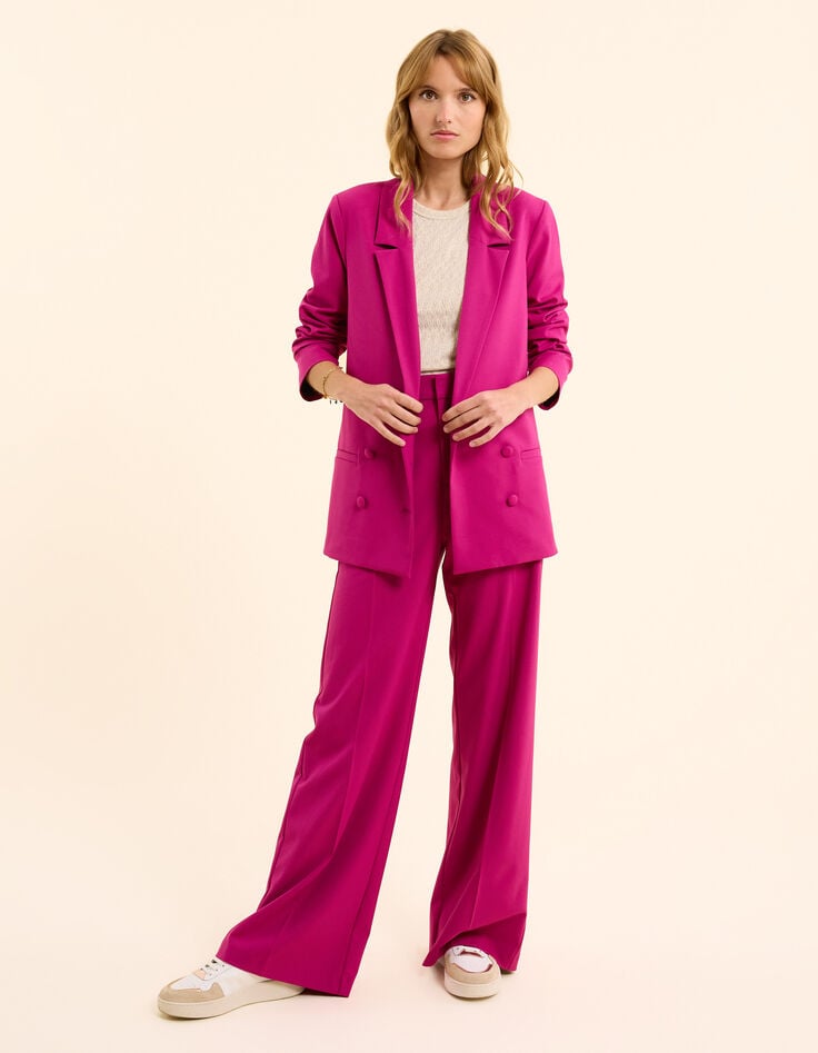ikks Pantalon de costume rose poches boutonnées I.Code