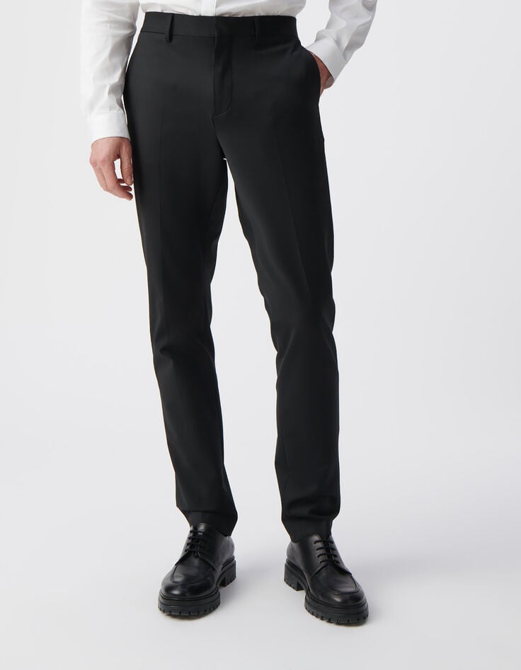 Ikks Pantalon De Costume SLIM Noir TRAVEL SUIT Homme