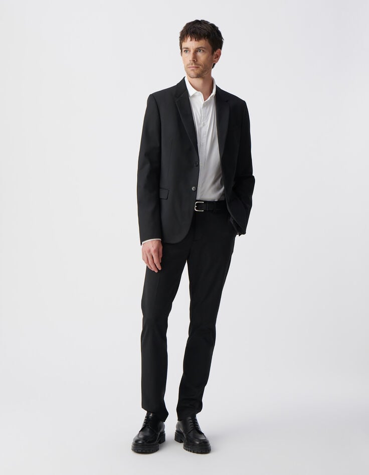 ikks Pantalon de costume SLIM noir TRAVEL SUIT Homme
