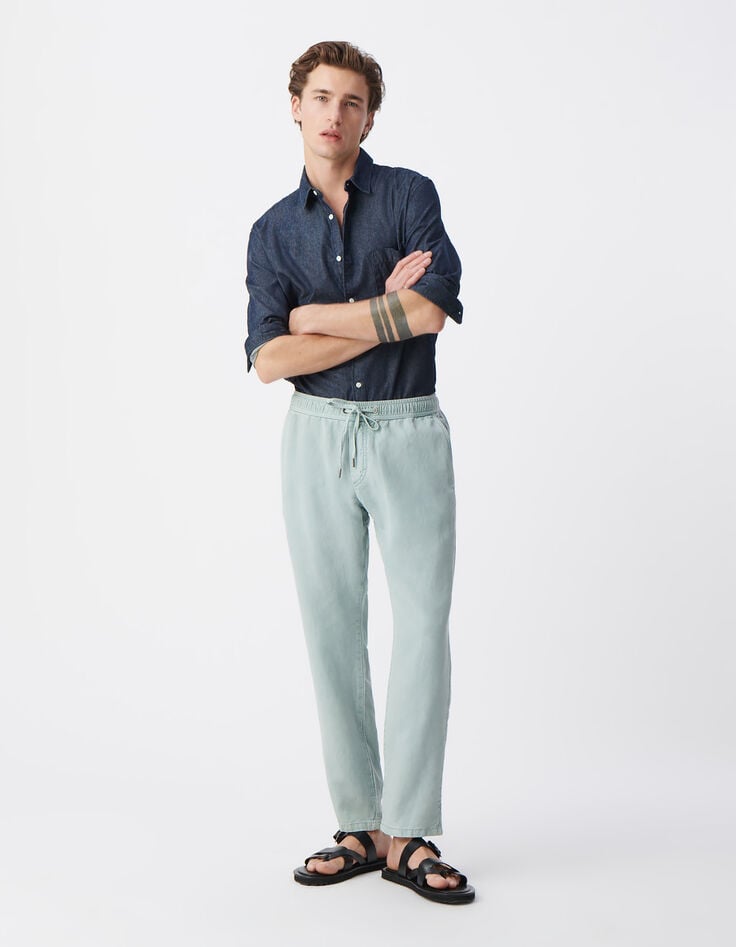 ikks Pantalon JOGGER horizon Lyocell® et lin Homme