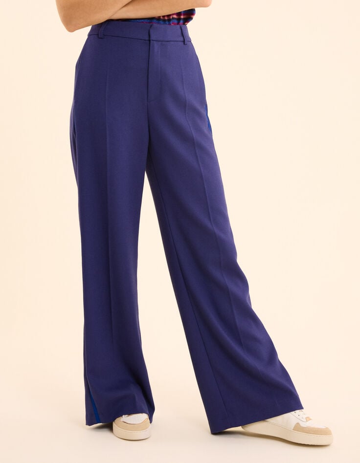 Ikks Pantalon Jogging Indigo Maille Nid D'abeille I.Code