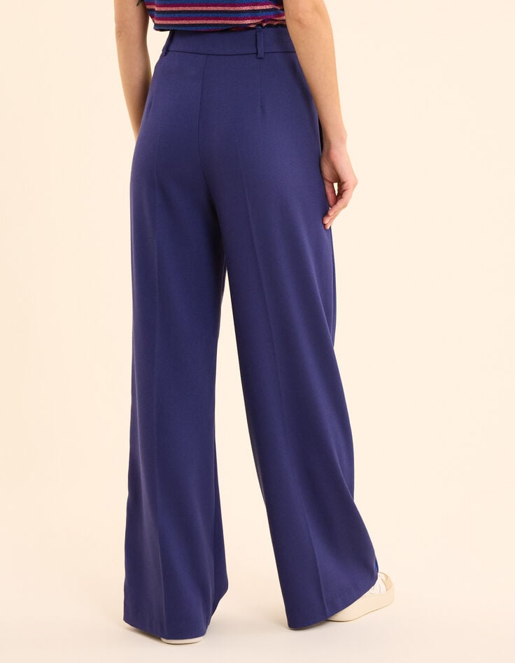 Ikks Pantalon Jogging Indigo Maille Nid D'abeille I.Code