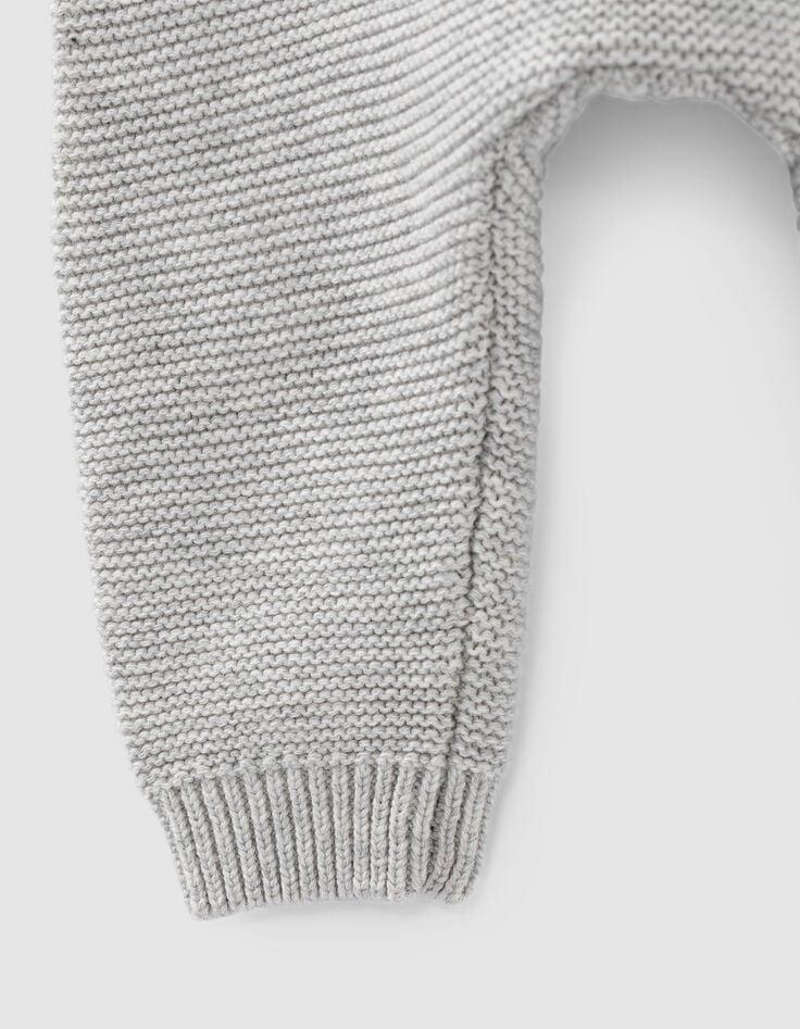 Ikks Pantalon Mastic Chiné En Tricot Coton Bio Bébé