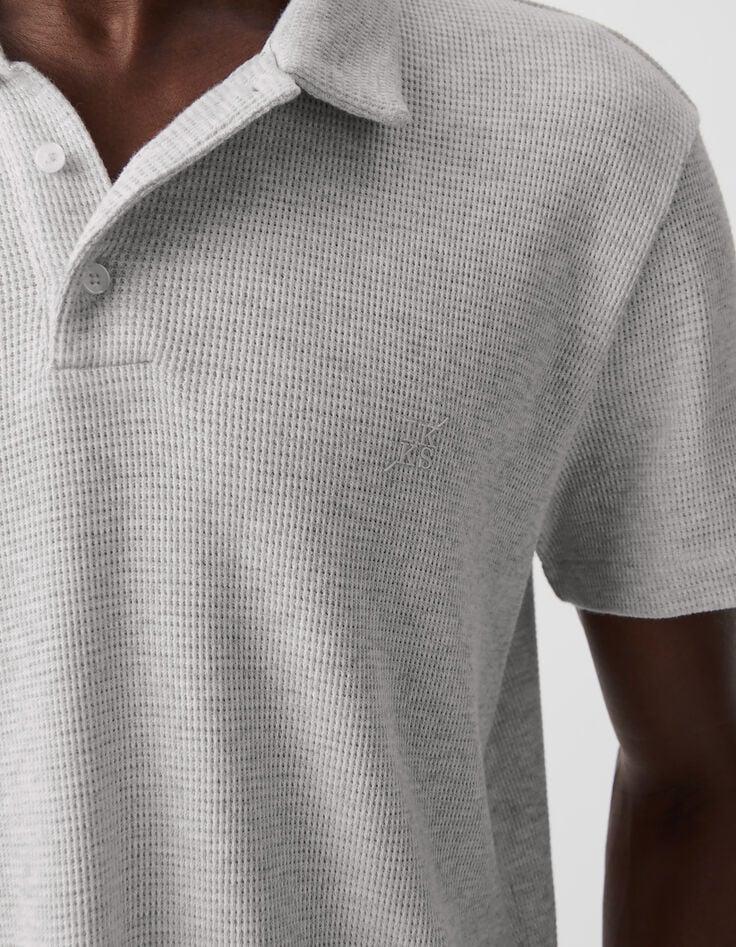 Ikks Polo REGULAR Nuage Coton Bio Maille Nid D'abeille Homme