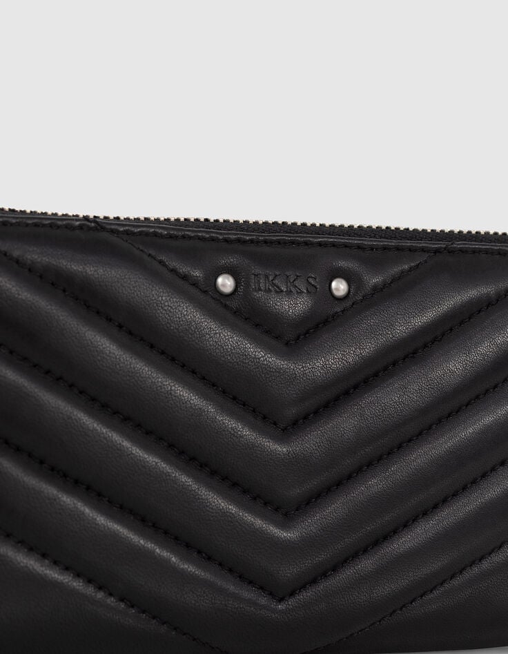 Ikks Portefeuille 1440 COMPAGNON Matelassé Chevron Femme