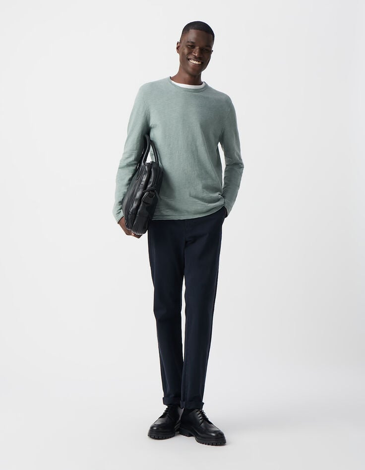 ikks Pull horizon tricot flammé bords roulottés Homme