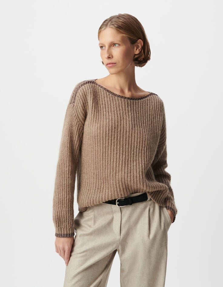 Ikks Pull Sésame Tricot Détails Lurex Encolure Femme