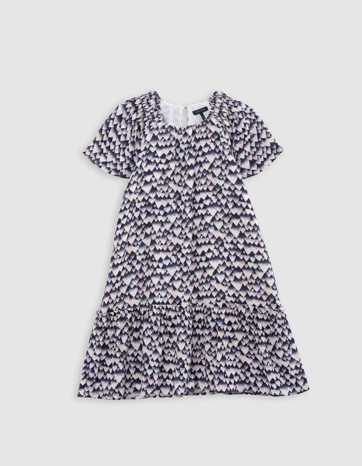 Ikks Robe Marine LENZING™ ECOVERO™ Cœurs Fille