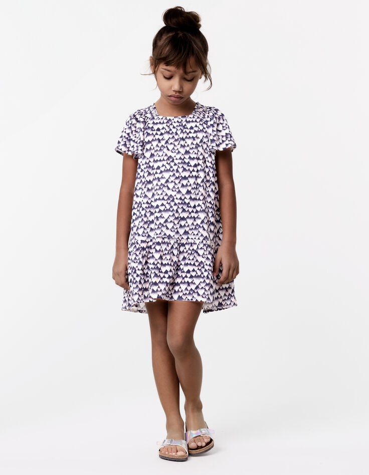 ikks Robe marine LENZING™ ECOVERO™ cœurs fille