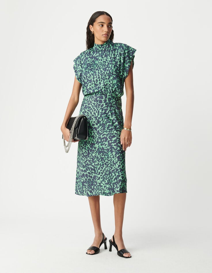 ikks Robe midi LENZING™ ECOVERO™ camouflage Femme