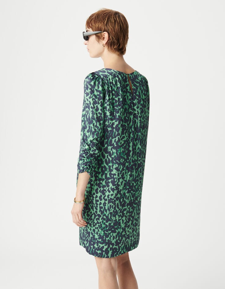 Ikks Robe Verte LENZING™ ECOVERO™ Camouflage Femme