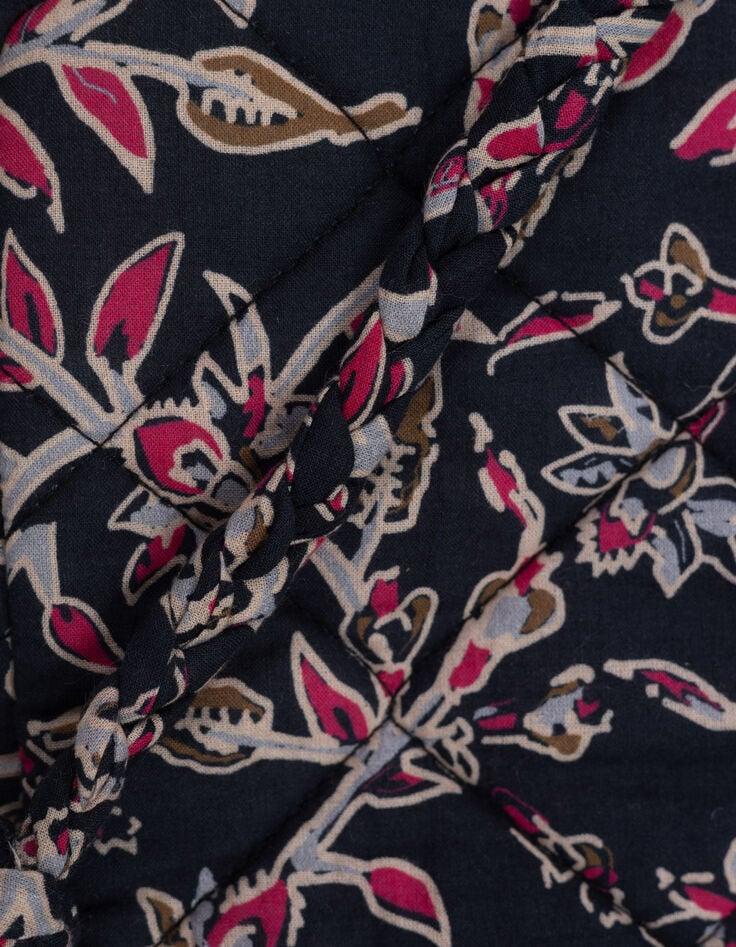 Ikks Sac Bandoulière Noire Imprimé Indien Bohème I.Code