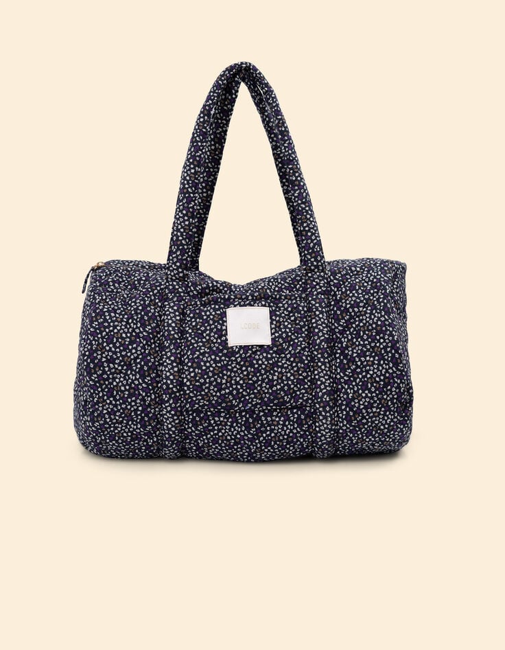 Ikks Sac Bowling Dark Purple Imprimé Micro Léo Floral I.Code
