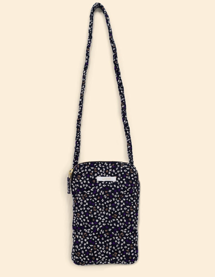 Ikks Sac Dark Purple Imprimé Micro Léo Floral I.Code