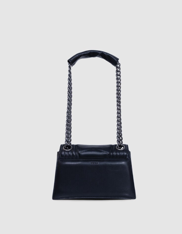Ikks Sac THE 1 Timeless Noir Cuir Matelassé Taille S Femme