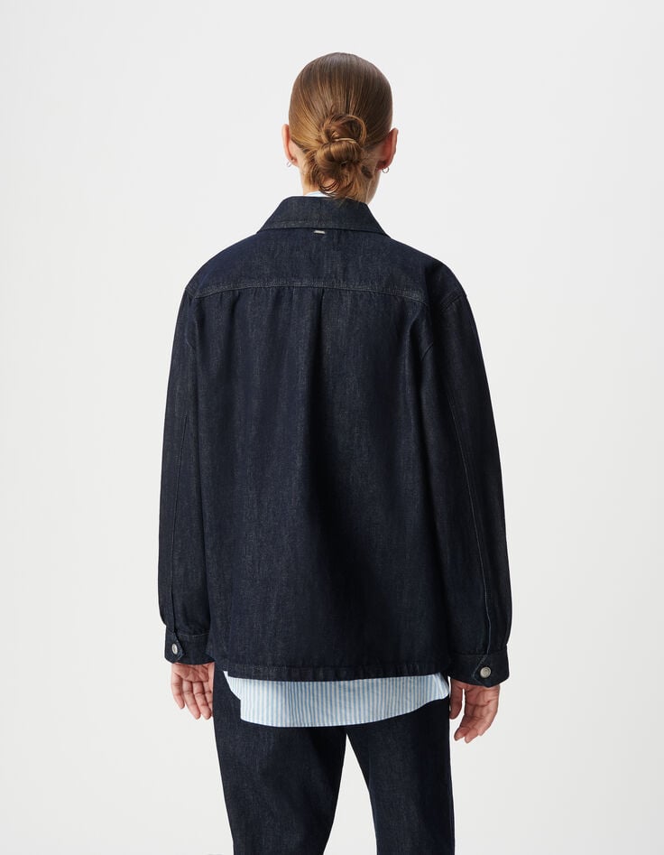 Ikks Saharienne En Jean Brut Coton Recyclé Zippée Femme