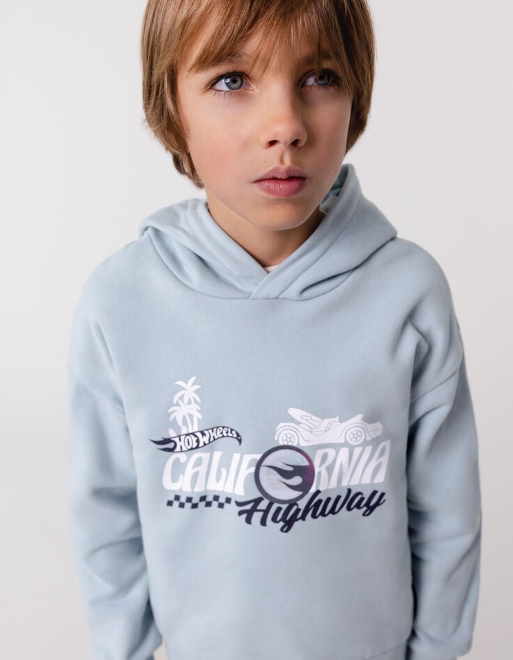 ikks Sweat vert d'eau à capuche HOT WHEELS x IKKS garçon