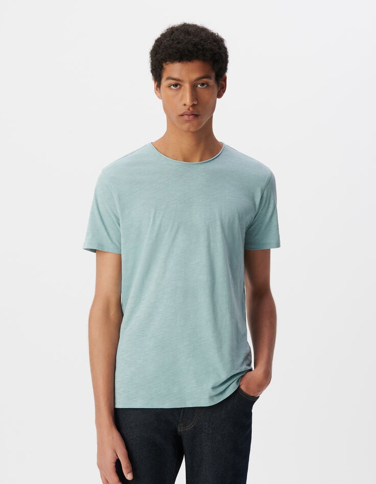 Ikks T-shirt L'Essentiel Horizon Coton Bio Col Rond Homme