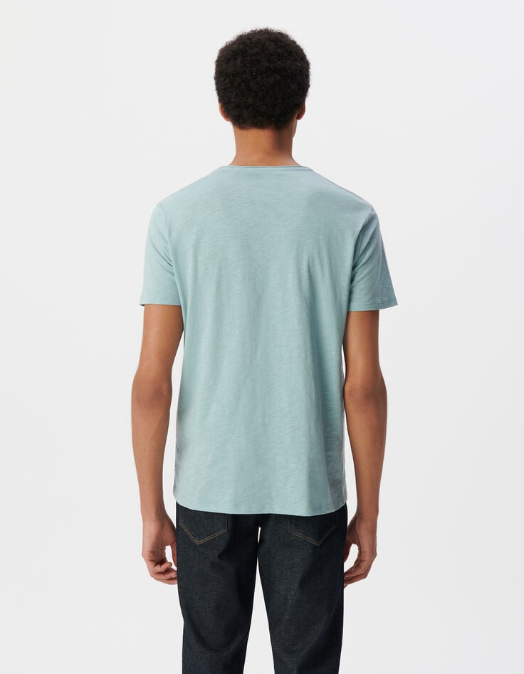 Ikks T-shirt L'Essentiel Horizon Coton Bio Col Rond Homme