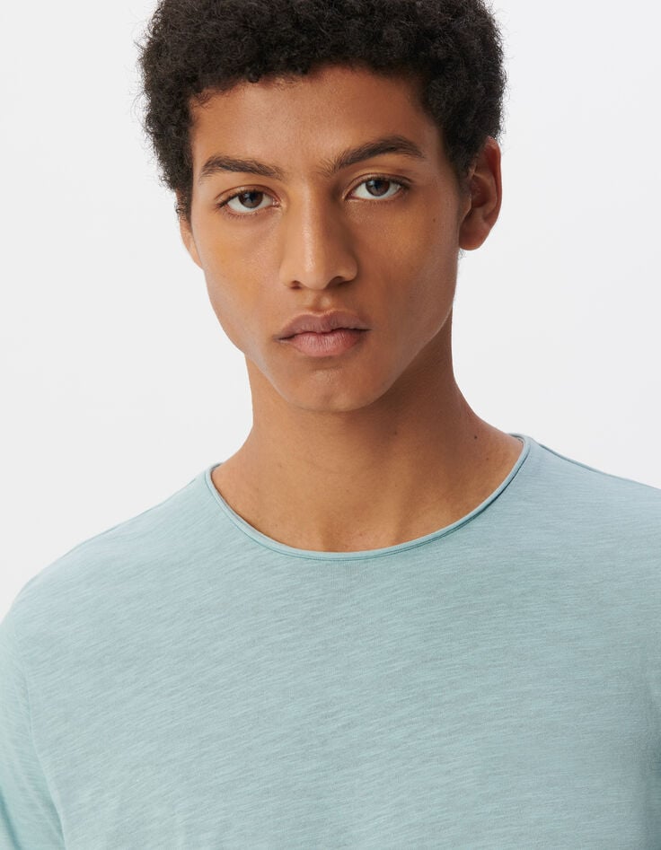 Ikks T-shirt L'Essentiel Horizon Coton Bio Col Rond Homme