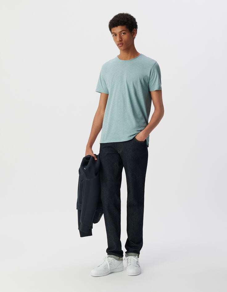 ikks T-shirt L'Essentiel horizon coton bio col rond Homme