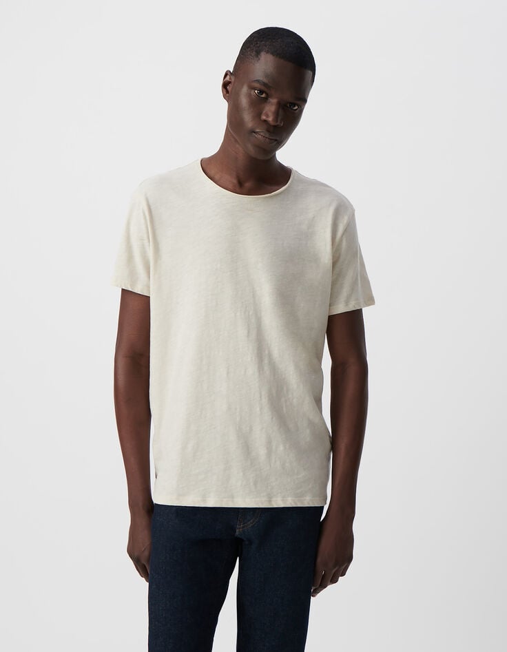 Ikks T-shirt L'Essentiel Stuck Coton Bio Col Rond Homme