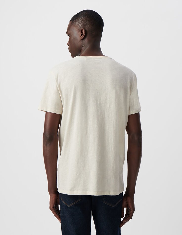 Ikks T-shirt L'Essentiel Stuck Coton Bio Col Rond Homme