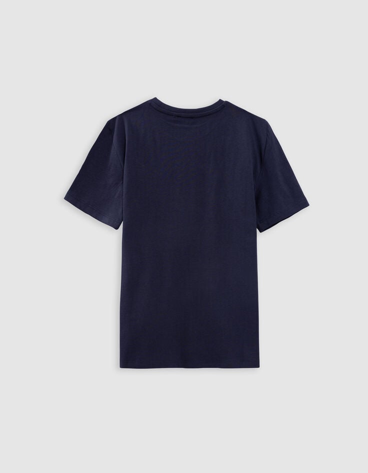 Ikks T-shirt Marine Coton Bio Spirale-coquillage Garçon