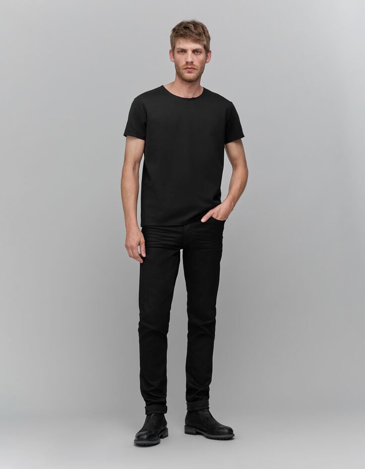 Ikks T-shirt Noir Bords Thermocollés DRY FAST Homme