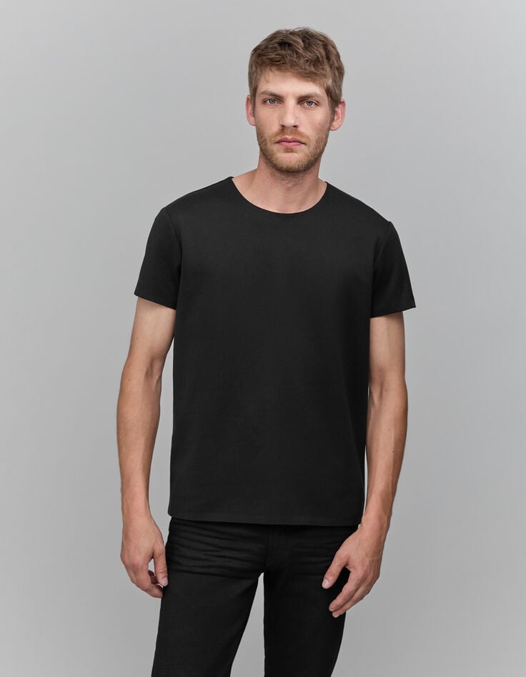 ikks T-shirt noir bords thermocollés DRY FAST Homme