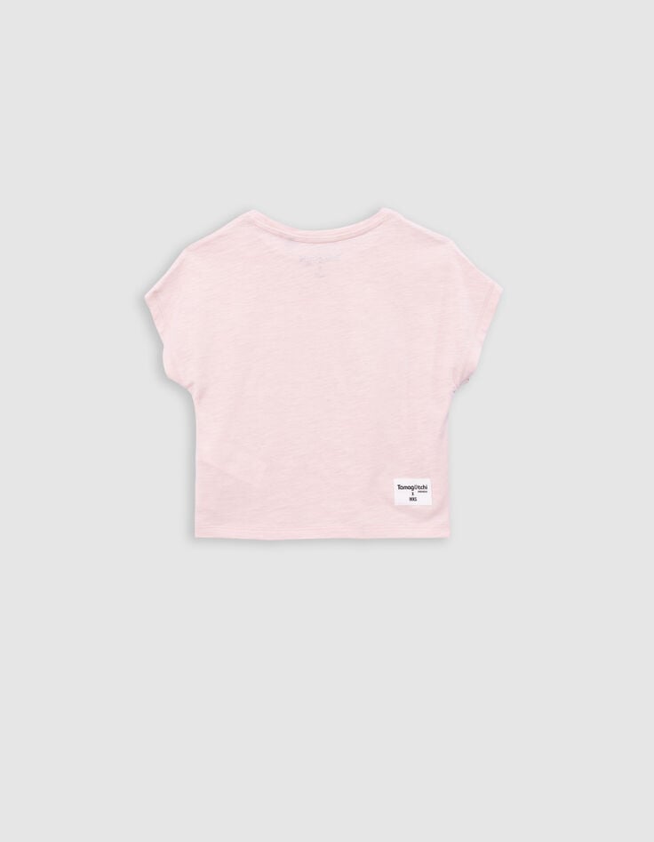 Ikks T-shirt Rose Bio Sequins TAMAGOTCHI X IKKS Fille
