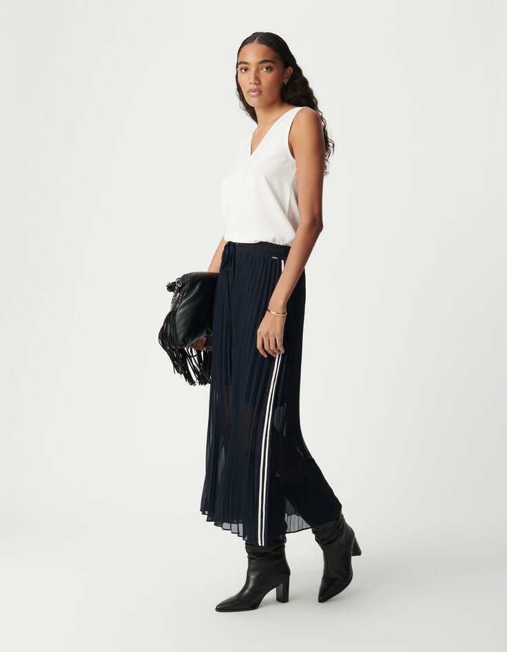 ikks Top blanc recyclé clous réversible devant dos Femme