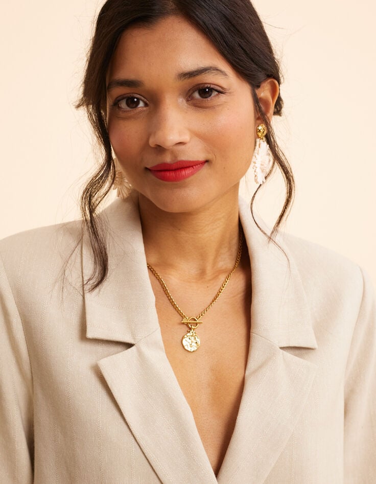 Ikks Veste De Costume écru Lurex Motif Rayures I.Code