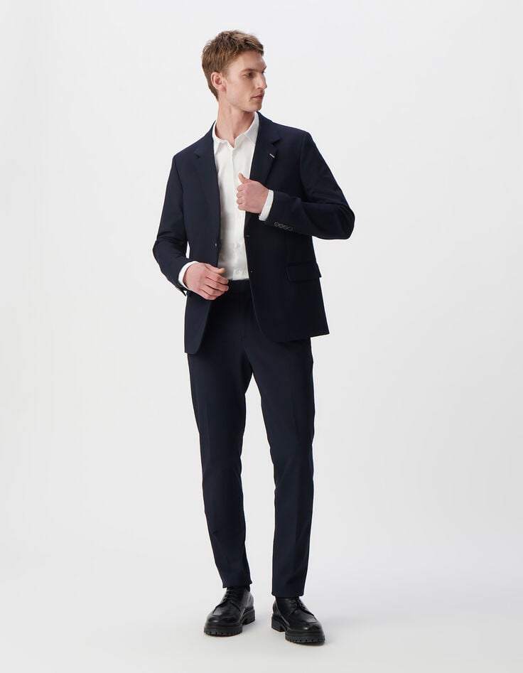 Ikks Veste De Costume LARGE Marine Maille Milano Homme