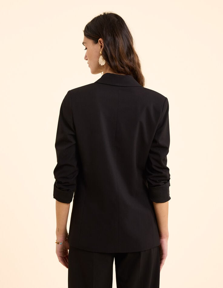 Ikks Veste De Costume Noire Boutonnage Croisé I.Code