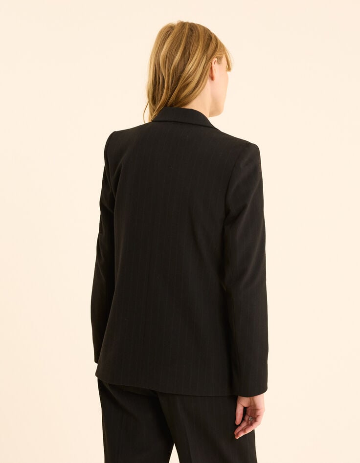 Ikks Veste De Costume Noire Rayures Tennis Bleues I.Code