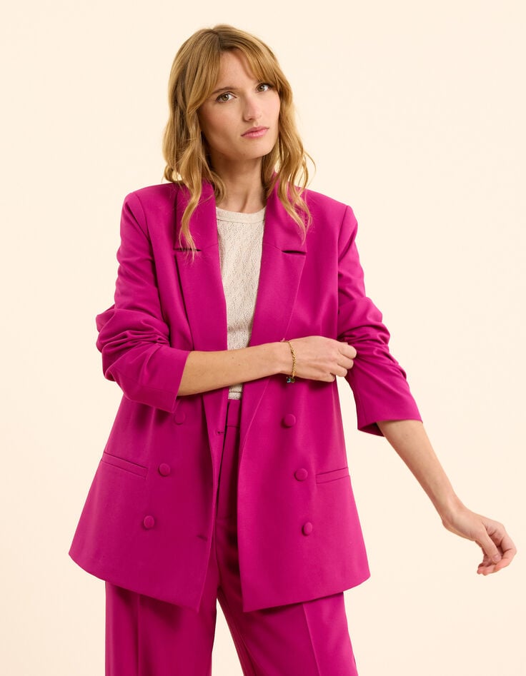 Ikks Veste De Costume Rose Boutonnage Croisé I.Code