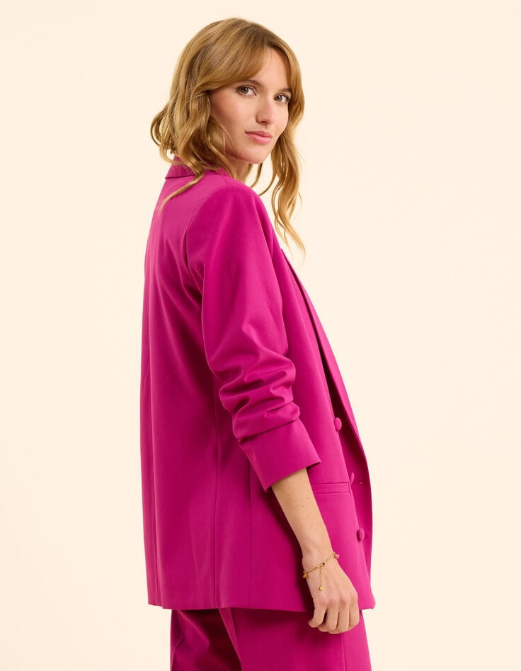 ikks Veste de costume rose boutonnage croisé I.Code