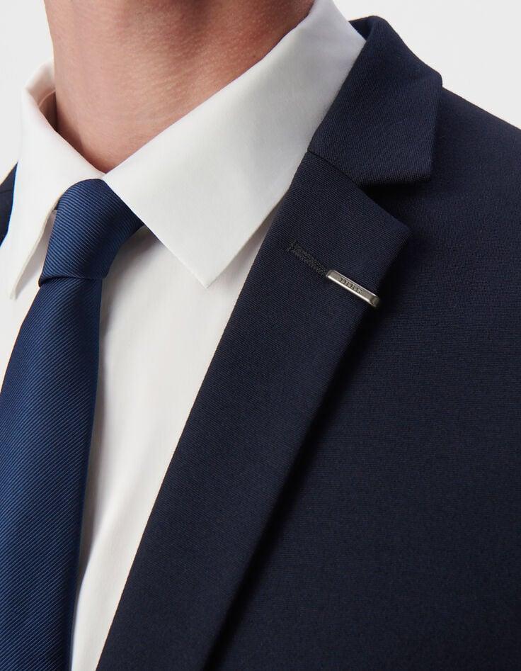 Ikks Veste De Costume SLIM Marine Maille Milano Homme