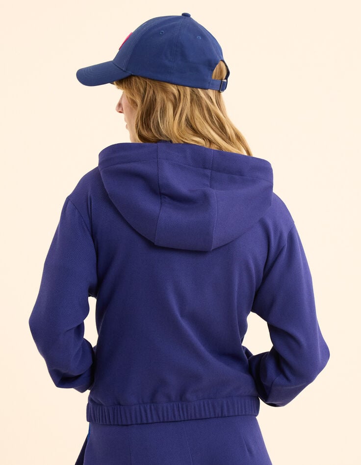 Ikks Veste De Jogging Indigo Maille Nid D'abeille I.Code
