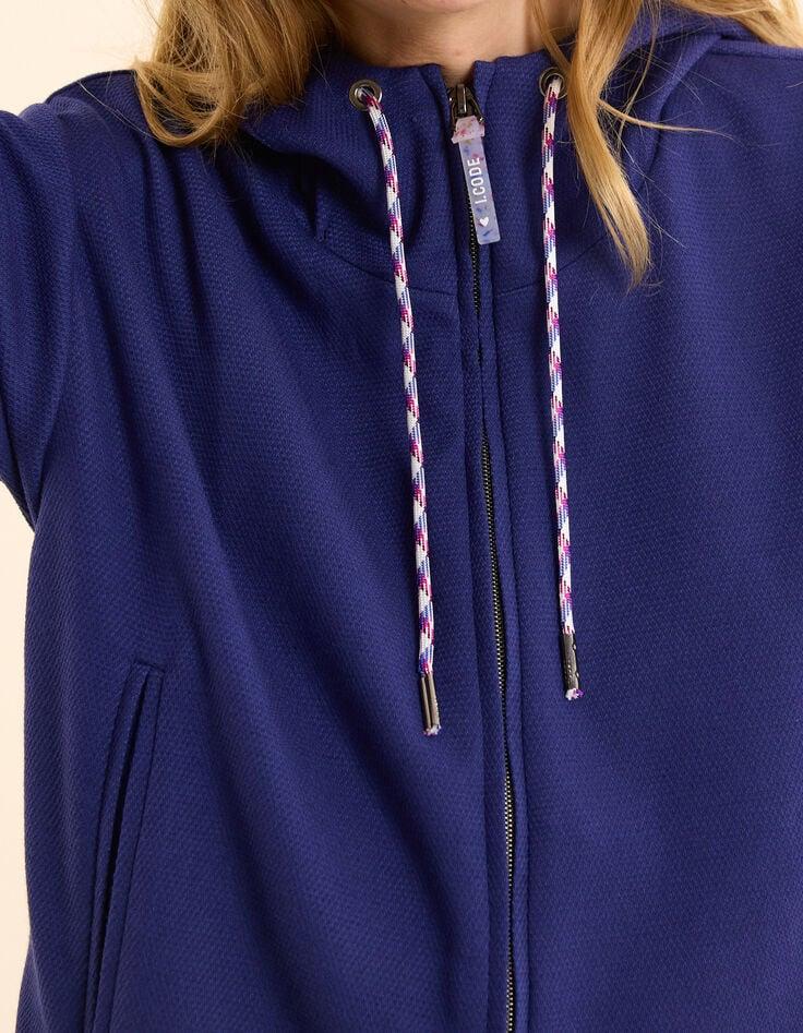 Ikks Veste De Jogging Indigo Maille Nid D'abeille I.Code