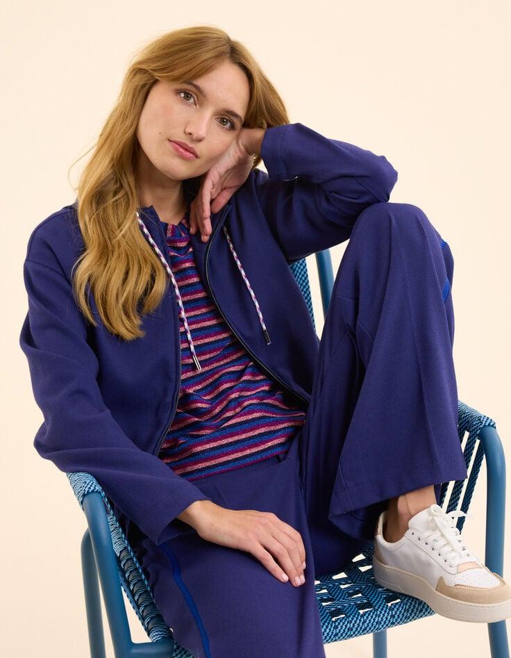 ikks Veste de jogging indigo maille nid d'abeille I.Code