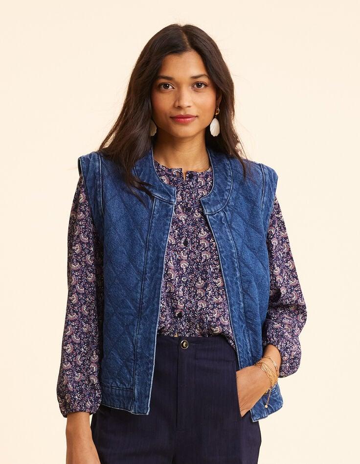 Ikks Veste En Jean Bleu Matelassée Sans Manches I.Code