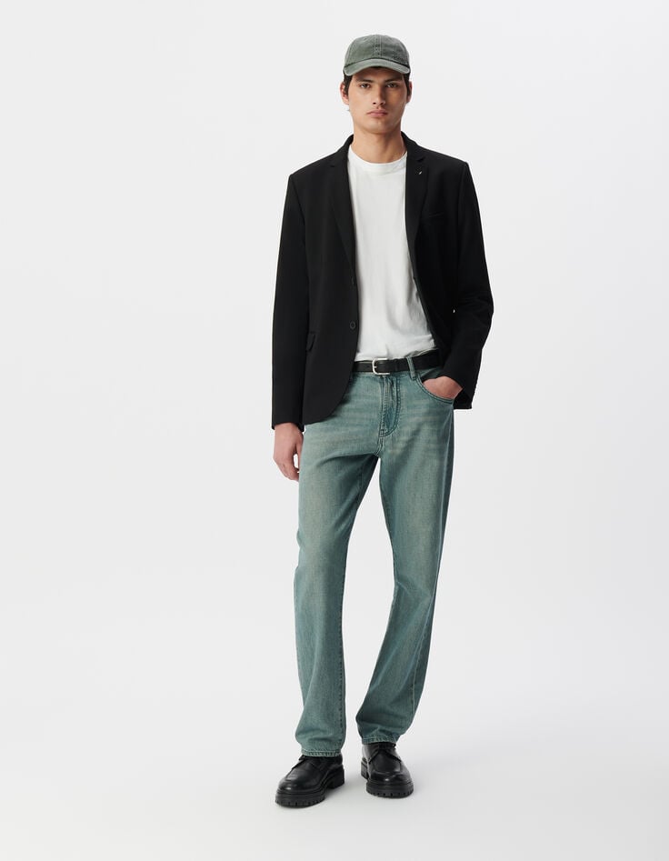 ikks Veste noire Interlock à parementure amovible Homme